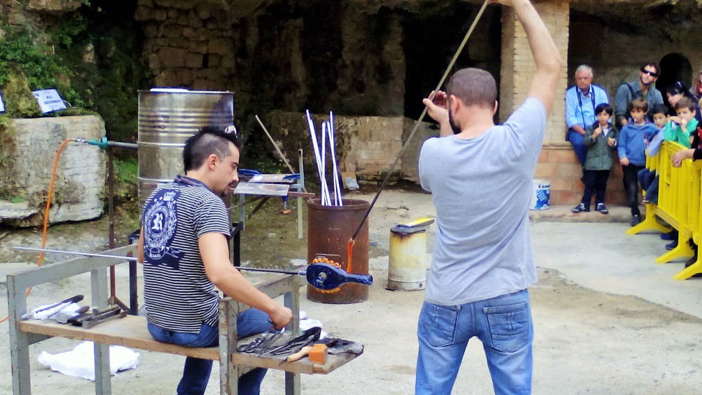 Mestres vidriers valencians. Foto Ajuntament Vimbodí i Poblet
